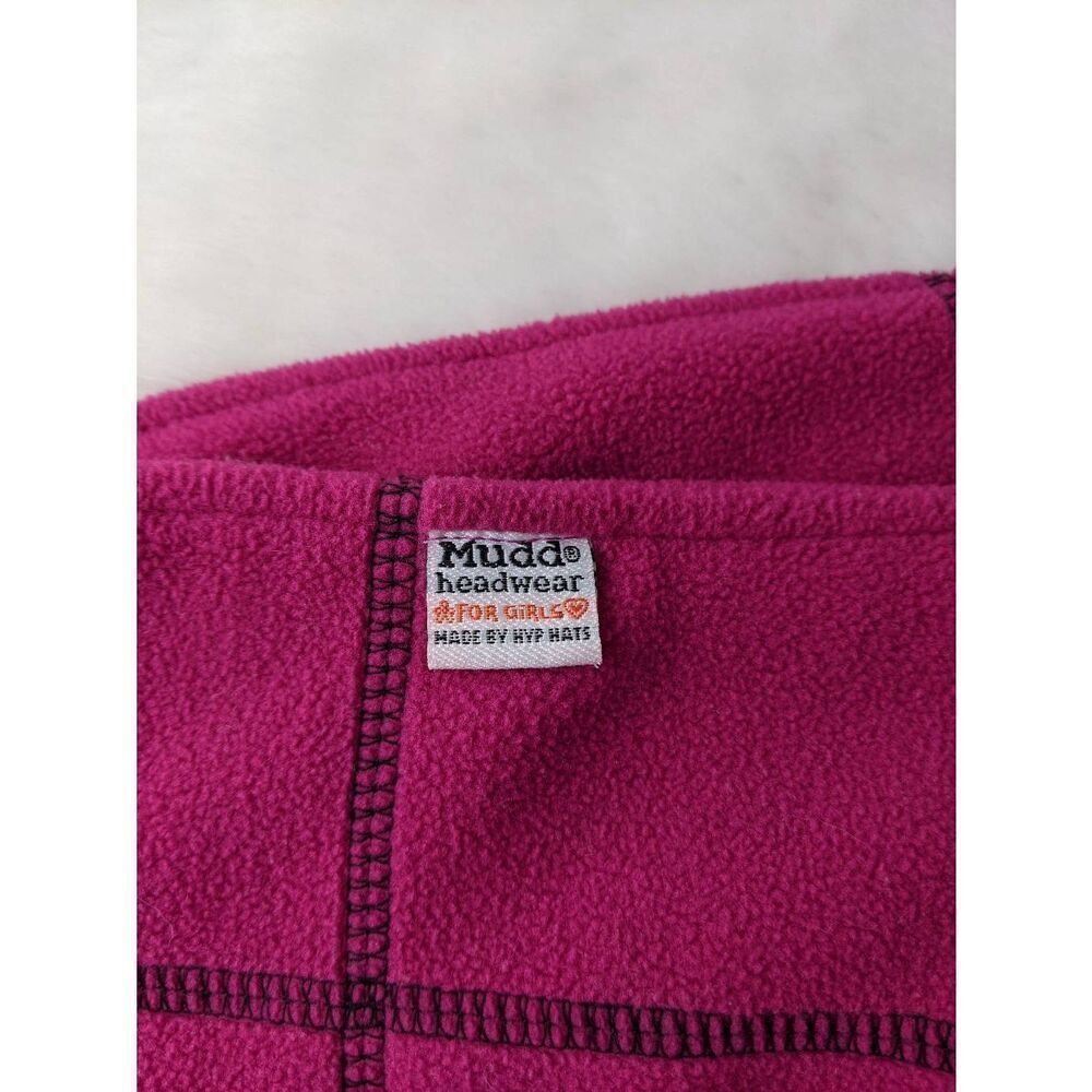 Vintage Y2K Mudd‎ Pink Winter Hat Mitten Scarf Set Fleece One Size Hot Pink - Picture 7 of 10